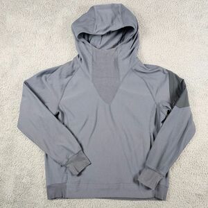 Indyeva Hoodie Womens Large Gray Pullover Athleisure Stretch Casual #446